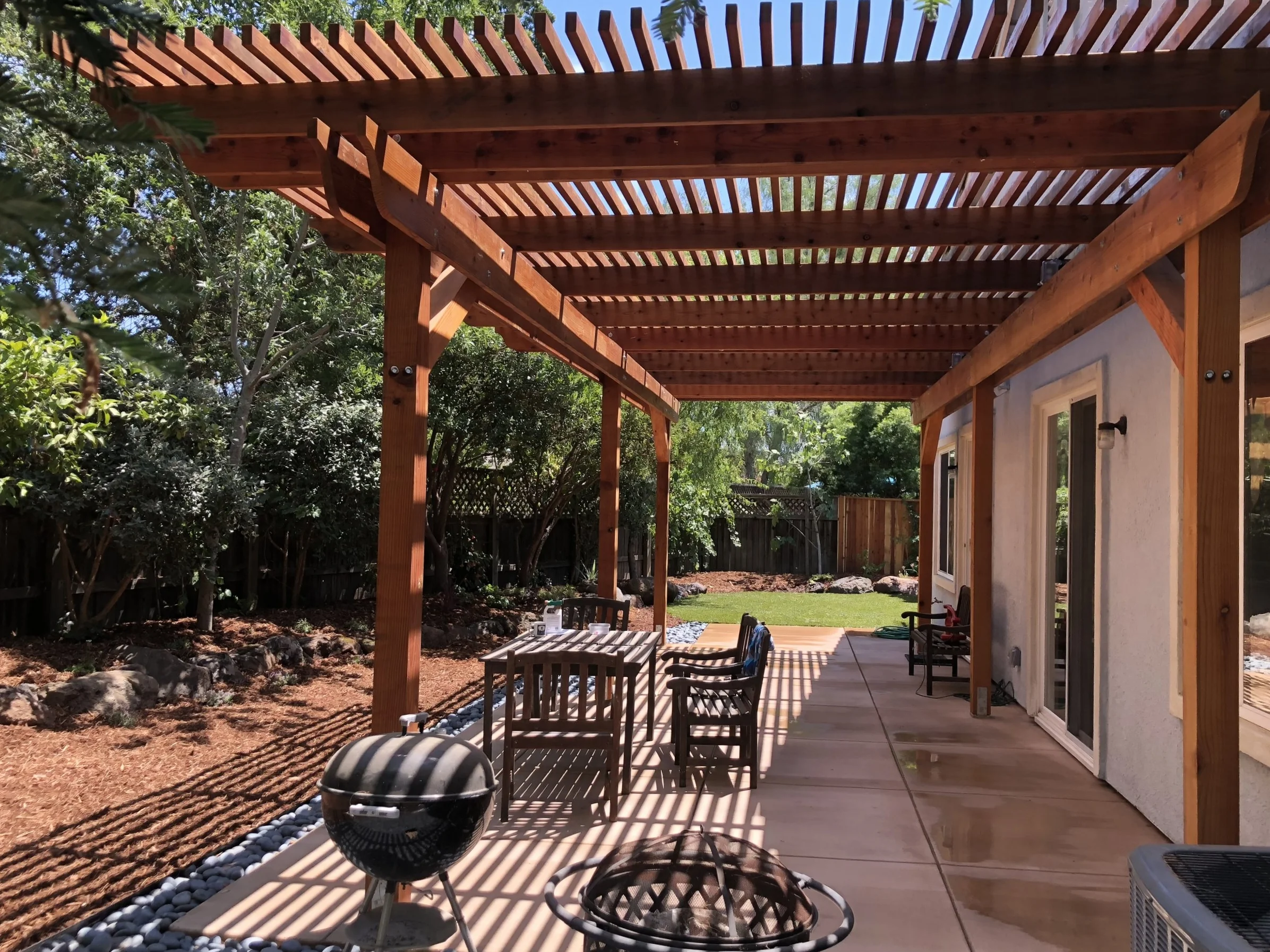  New outdoor living space. 