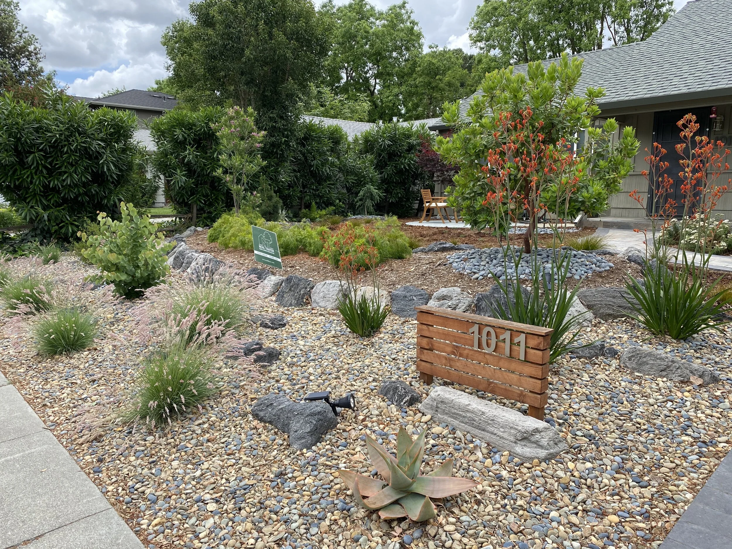  Creating a more dynamic landscape with different natural materials, colors and textures.  