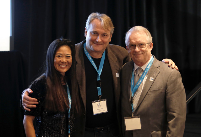 Noreen Wenjen, Christopher O'Riley and Gary Ingle Credit: Salvador Ochoa