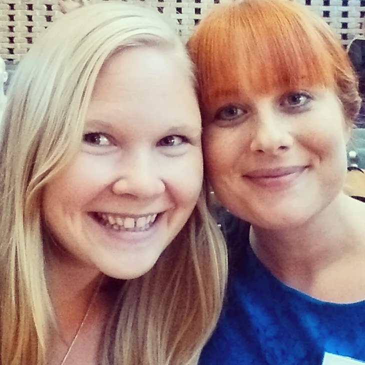 Jag och Charlotte i Stockholm för ungefär ett år sedan.