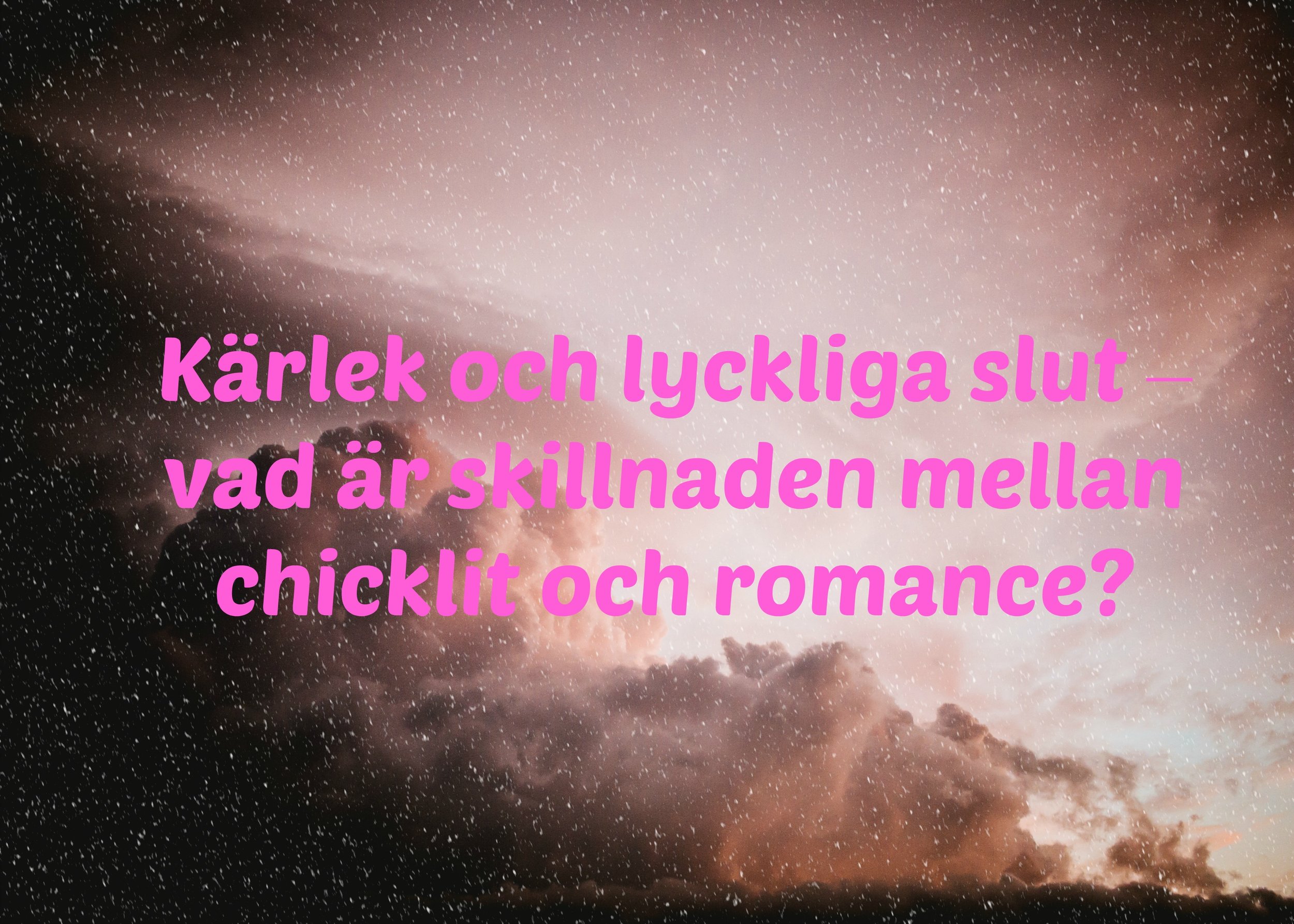 Originalbild från Unsplash. Den crazyga editeringen står jag helt själv för, hahaha.