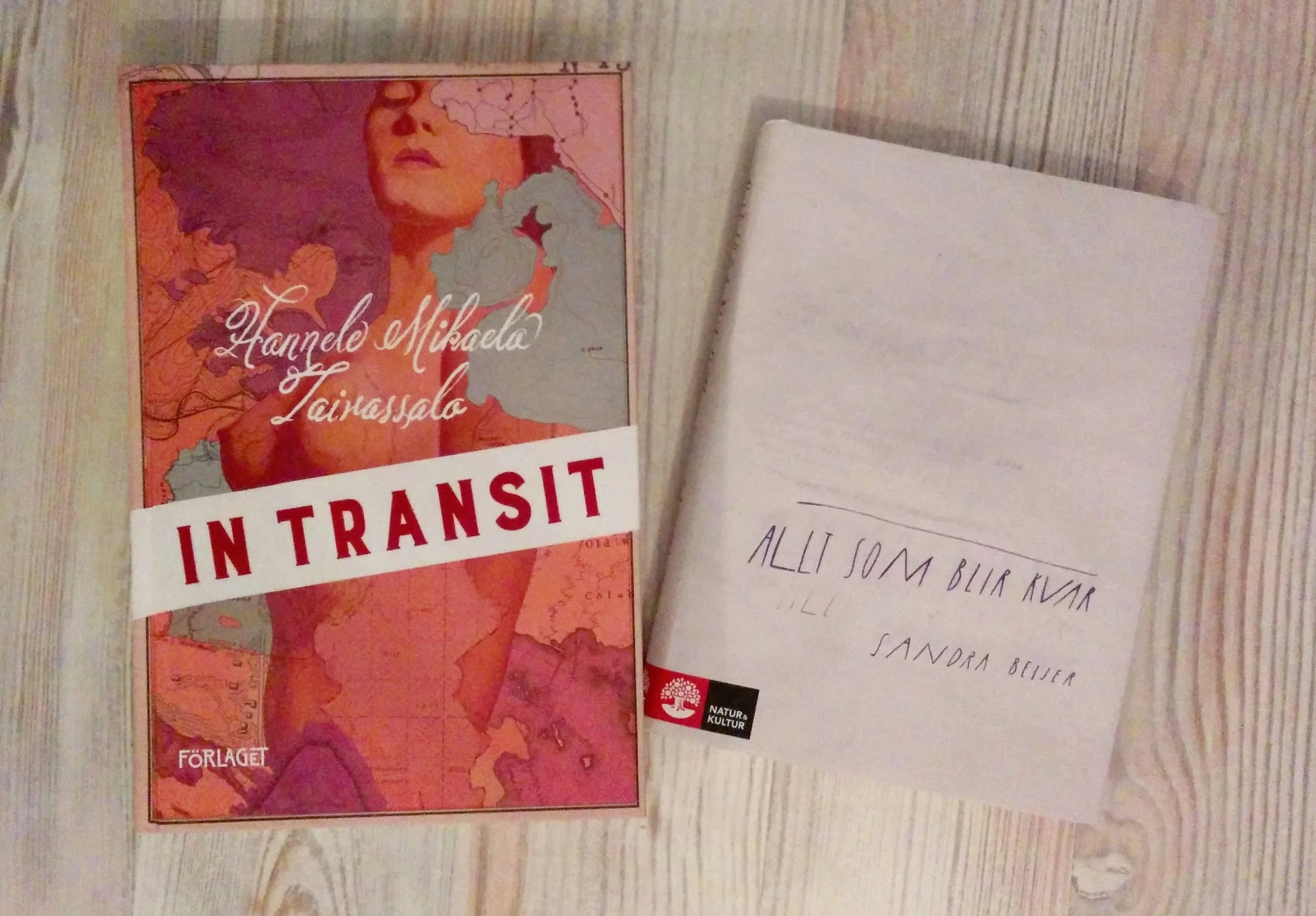 Inspirerande böcker både utanpå och inuti (men In transit har jag inte börjat läsa ännu).