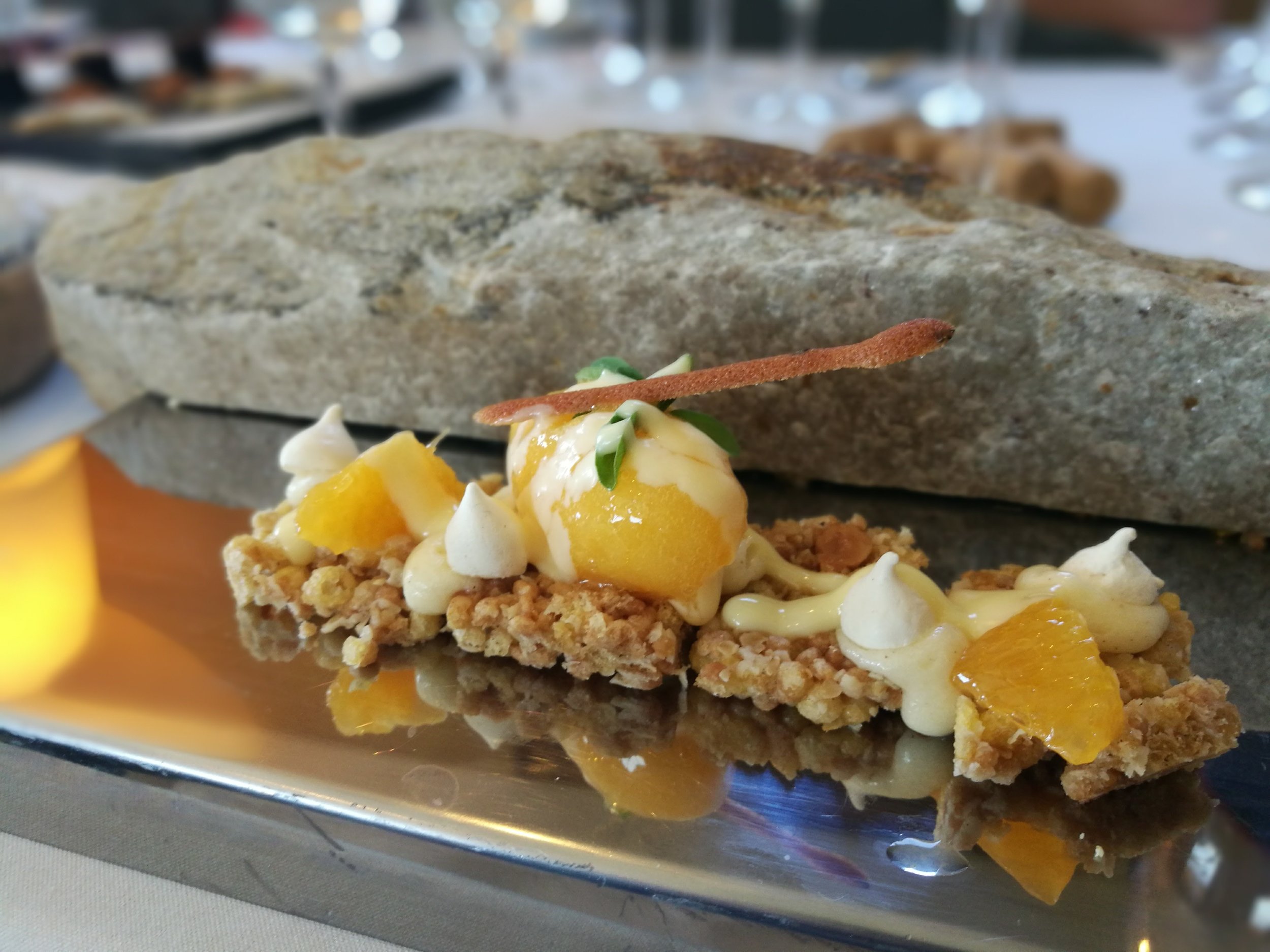 Den riktiga efterrätten som var en quinoabar med massa gott.