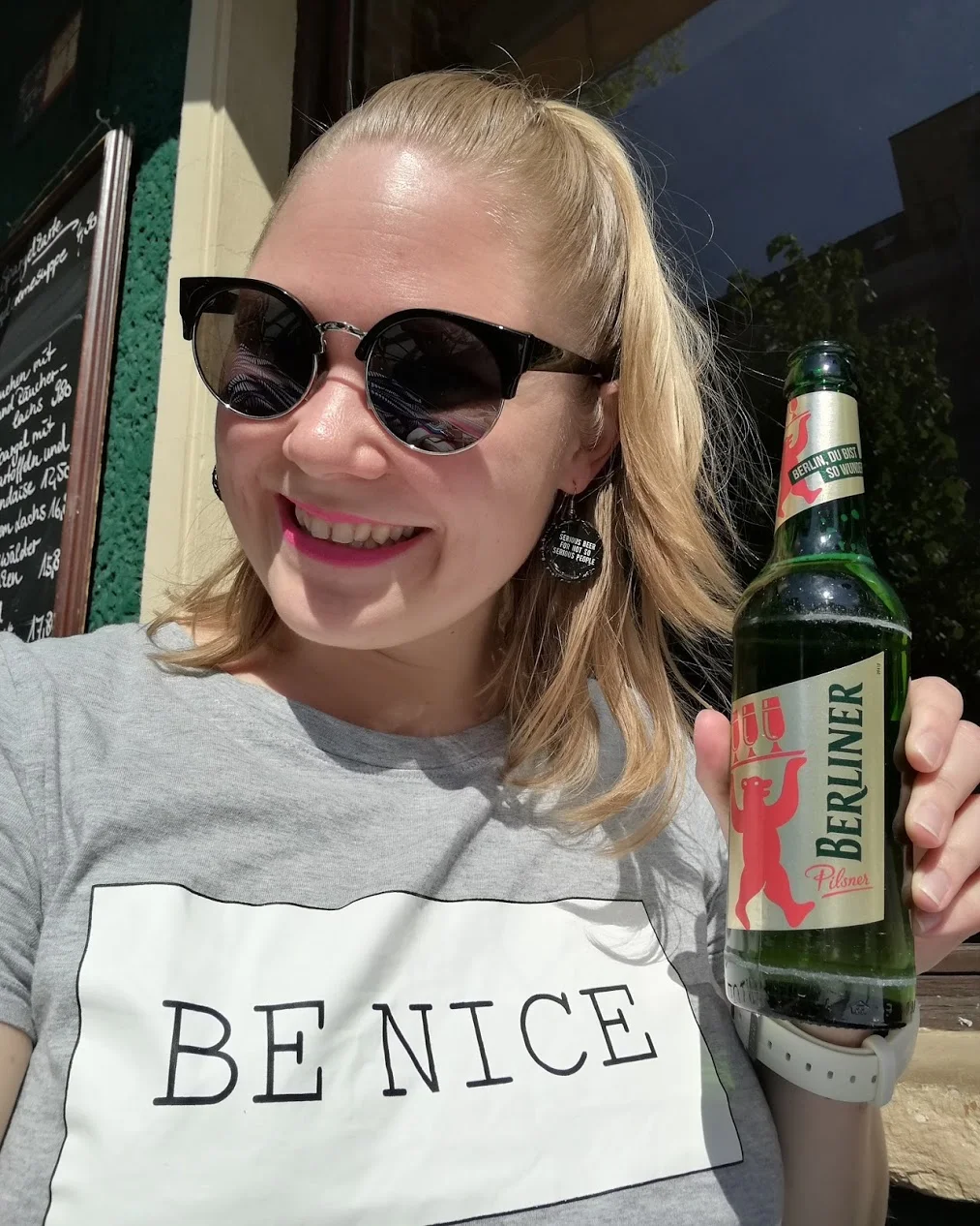 "Berlin, du bist so wunderbar" står det på ölflaskan och jag är ju benägen att hålla med.