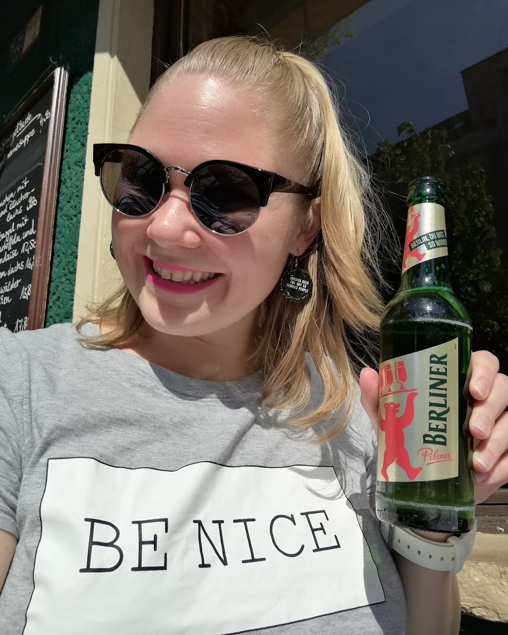 "Berlin, du bist so wunderbar" står det på ölflaskan och jag är ju benägen att hålla med.