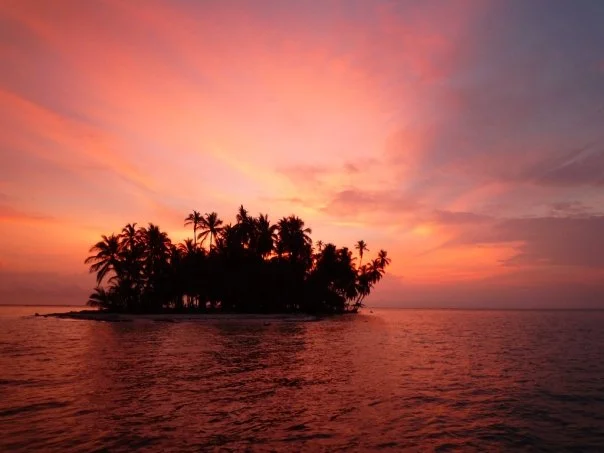 San Blas-öarna i Panama.