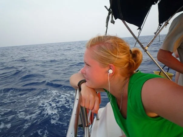 På seglats från Colombia till Panama.