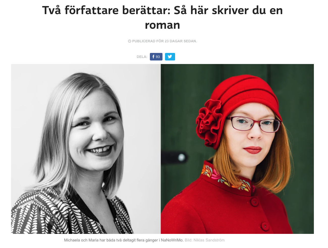 Jag älskar att rubriken får det att låta som om jag har nån koll när det gäller att skriva romaner.