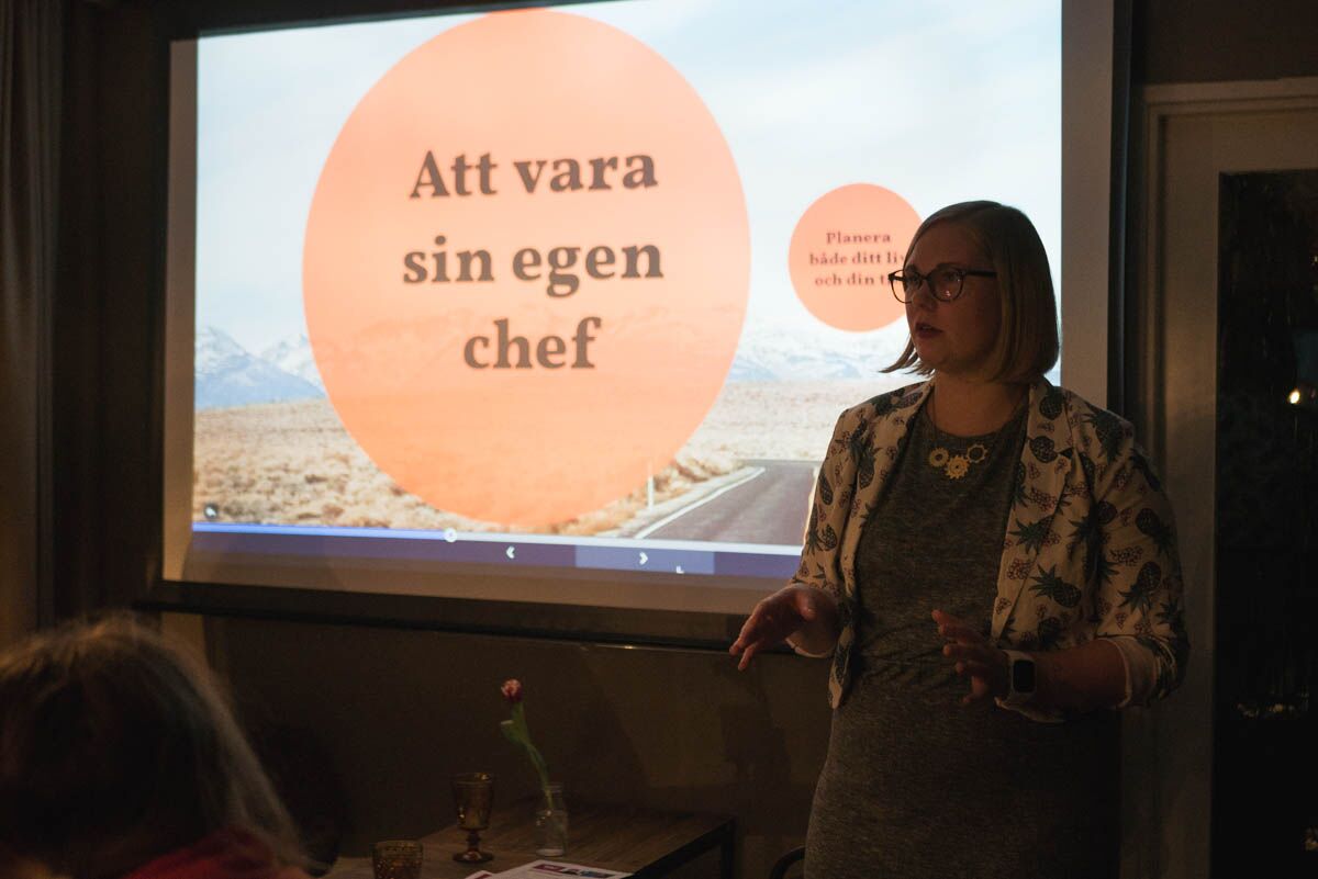 Foto av världens bästa föreläsarkompis Jennifer .