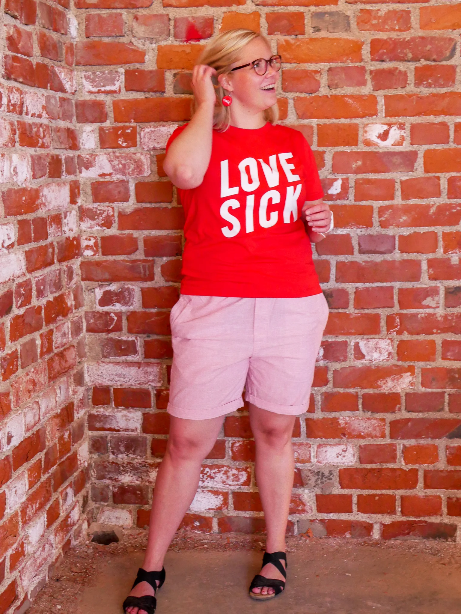 Love sick and fabulous – också i "herr"shorts.