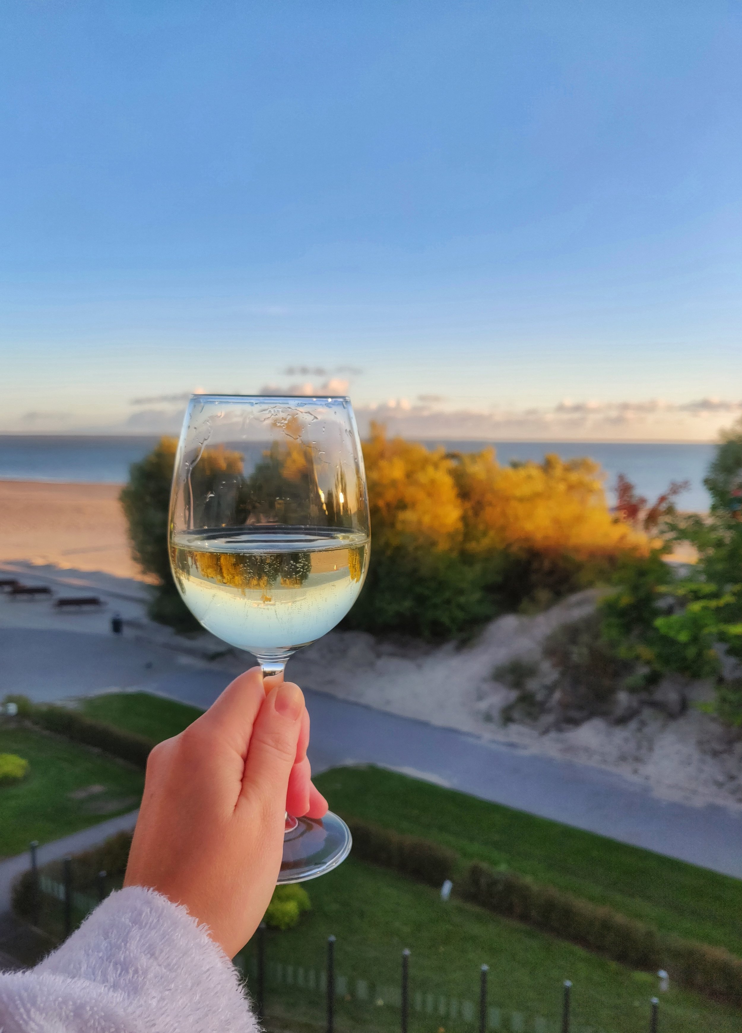 Skumpa på hotellrummets balkong = bäst.&nbsp;