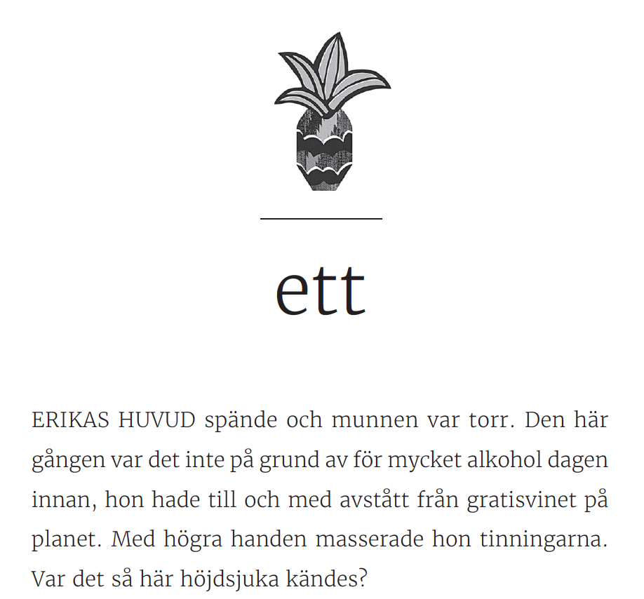 Första meningen i Vad heter ångest på spanska