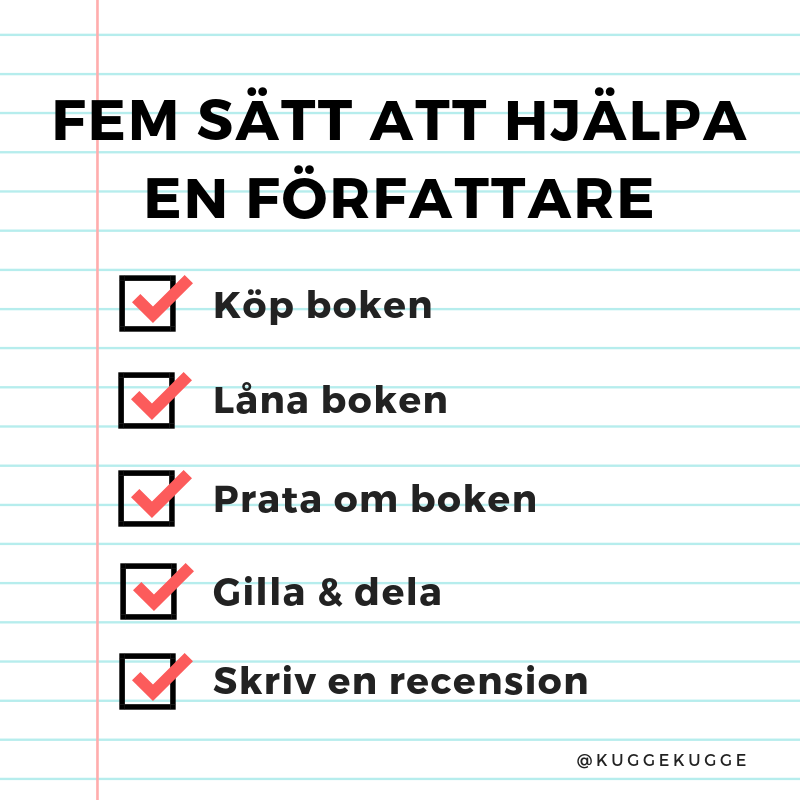 Fem sätt att hjälpa en författare