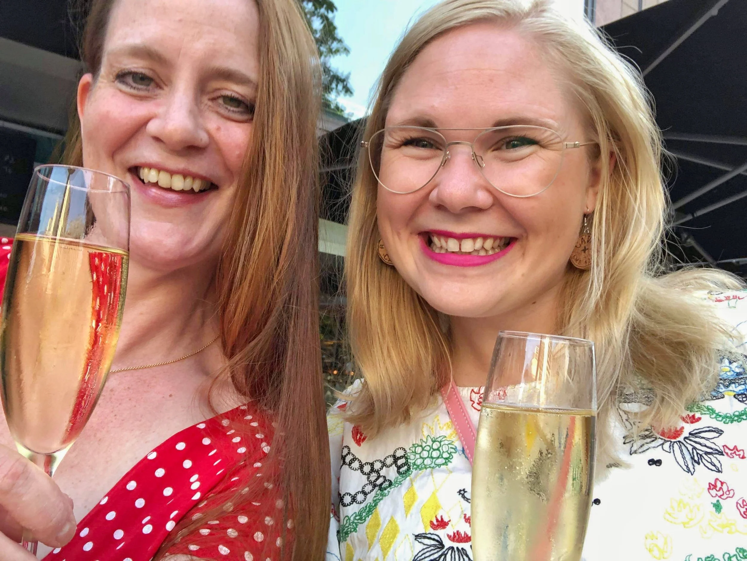 Elin, jag och champagnen.