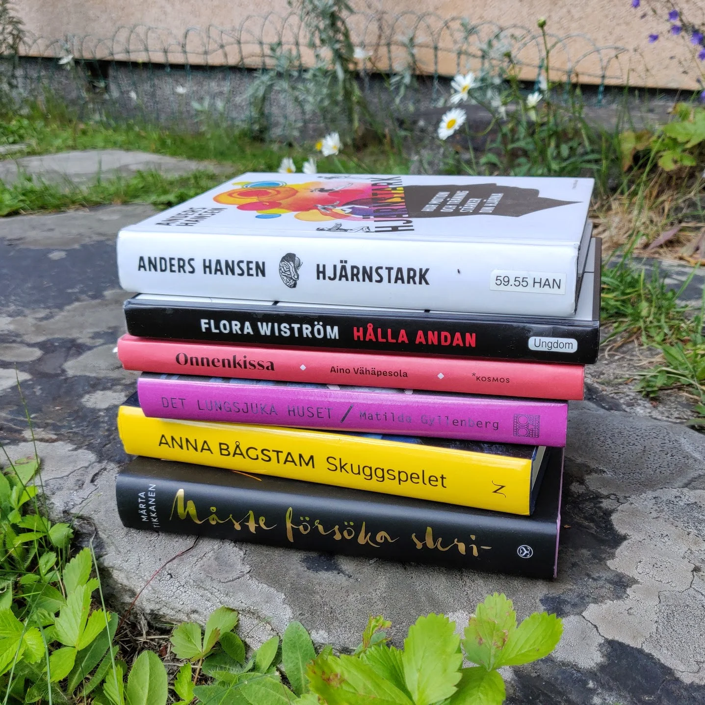 Jag har läst alla böcker förutom Märta Tikkansens Måste försöka skri- som jag inte ännu börjat med. Och nu inser jag att jag faktiskt läst böckerna just i den här ordningen, haha!