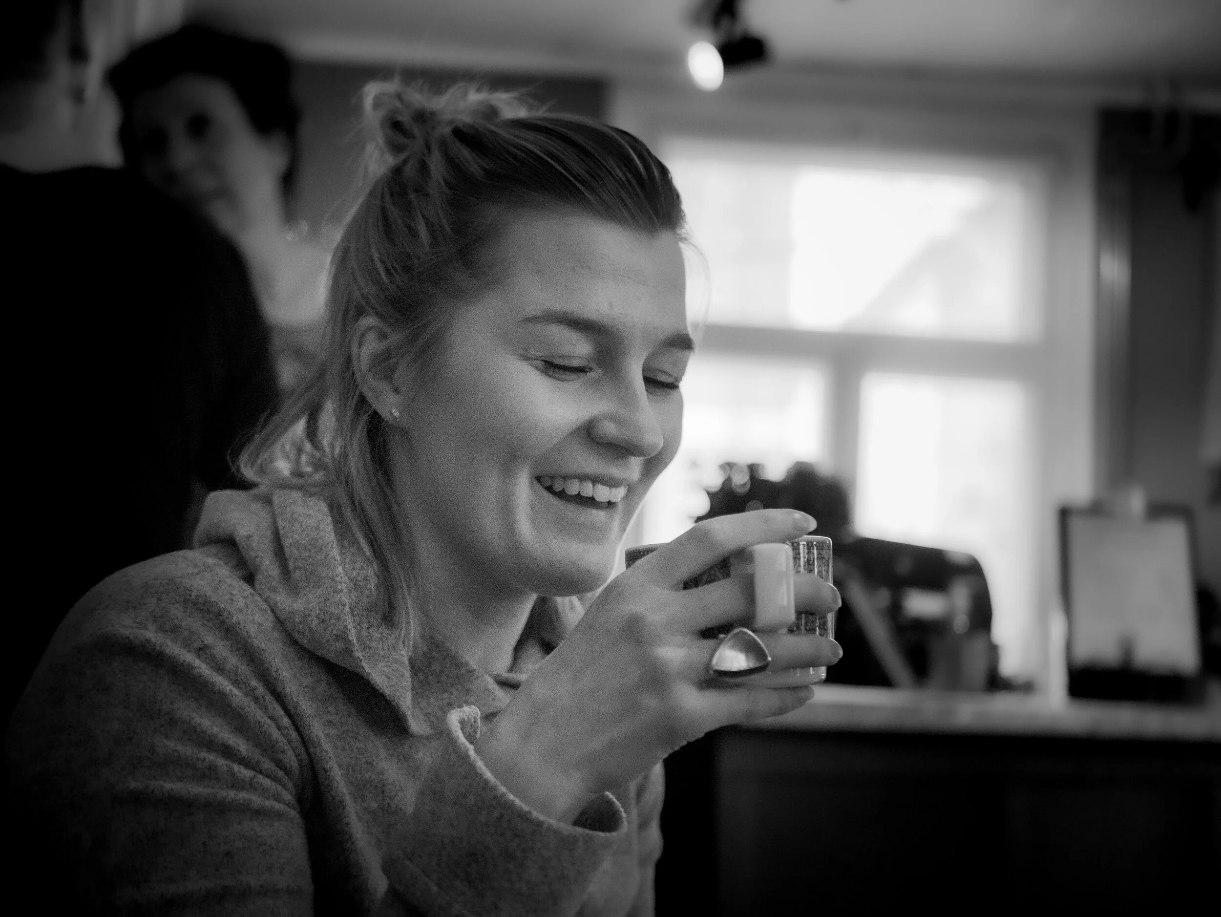 Knäppte en bild på Corinne som också var med på kursen. Älskar hur glad hon ser ut här. <3
