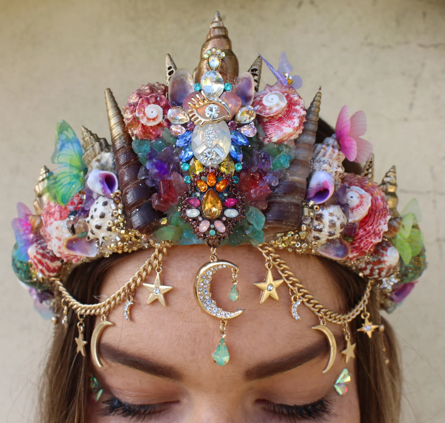 Large Mermaid Crown by Chelsea\'s Flower Crowns Chelsea main image 2