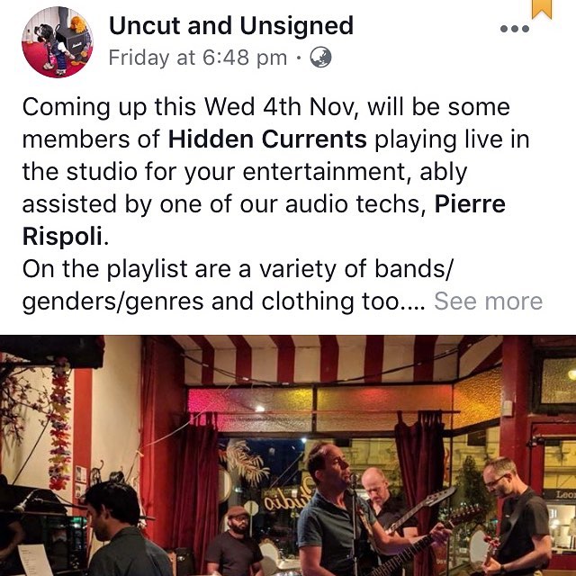 Ruvith and Chris from Hidden Currents will be performing live on &ldquo;Uncut and Unsigned&rdquo; this Wednesday. Tune in to 3MDR from 11am.

#livetoair #communityradio #3mdr #uncutandunsigned #liveradio #hiddencurrents #hiddencurrentsband @hidden.cu