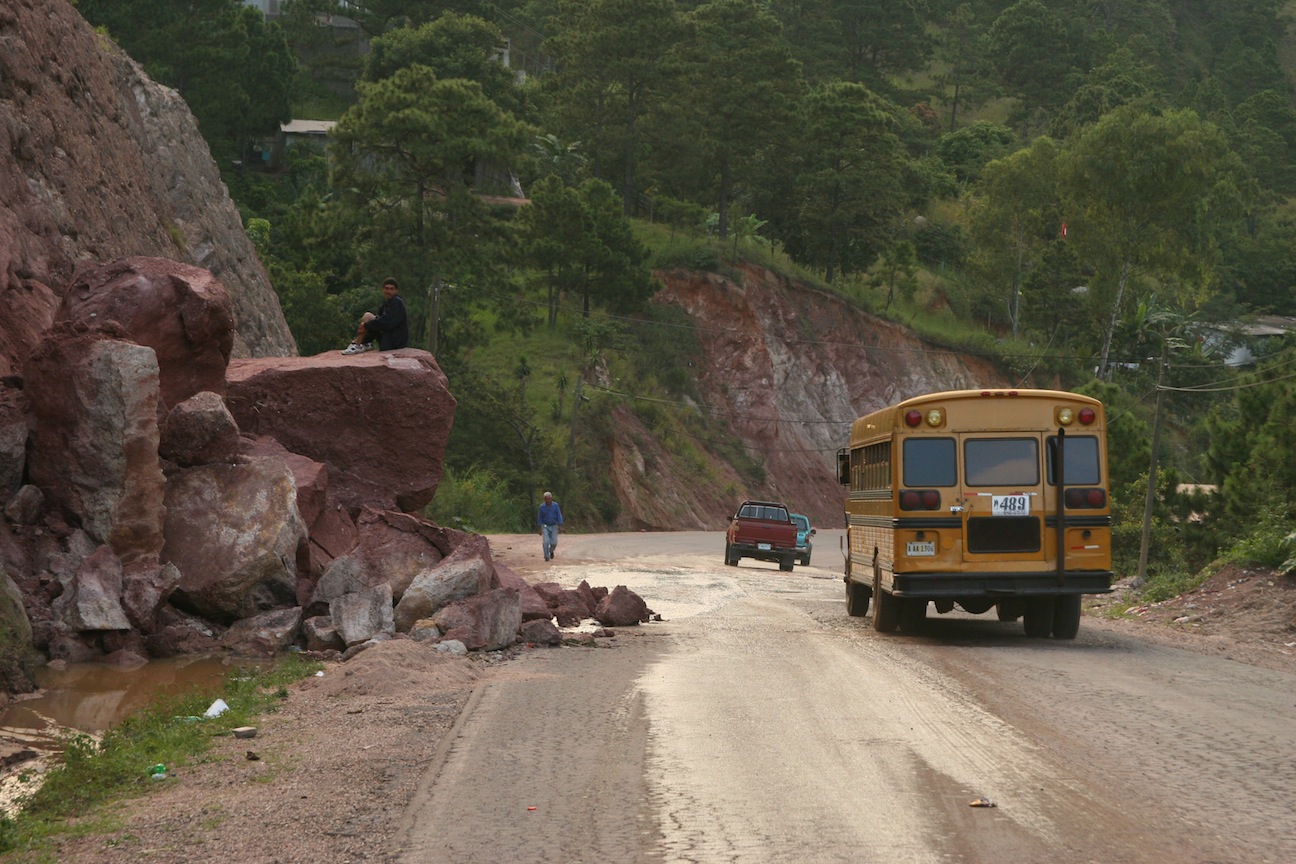  You never know what you will encounter on the road between Jovenes en Camino and the capital, Tegucigalpa. 