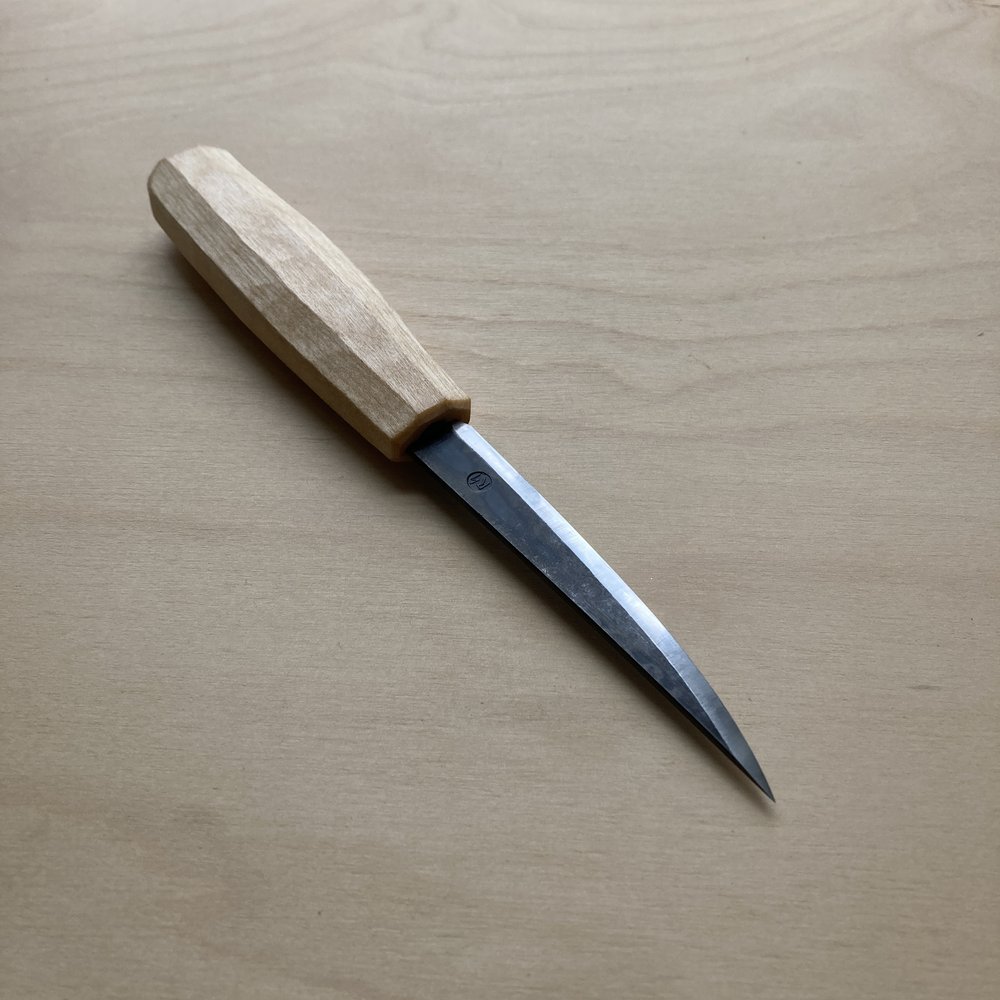 100mm Sloyd Knife (bark sheath) — Reid Schwartz