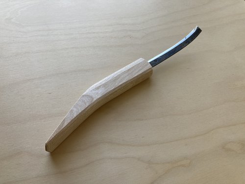 100mm Sloyd Knife (bark sheath) — Reid Schwartz