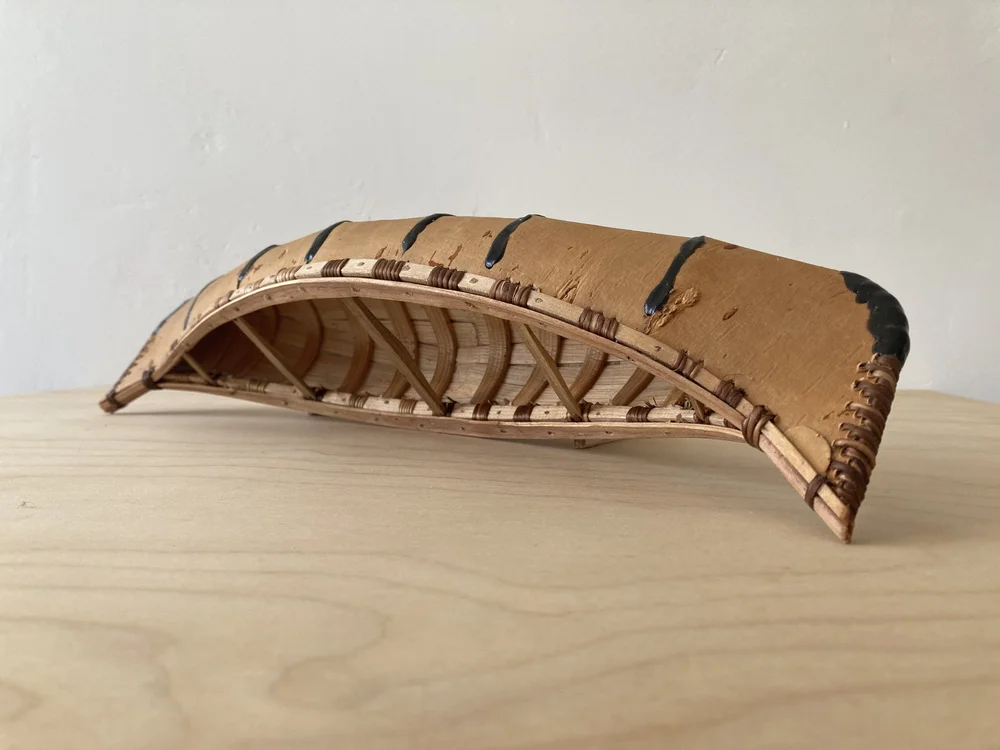 Model Birch Bark Canoe (13