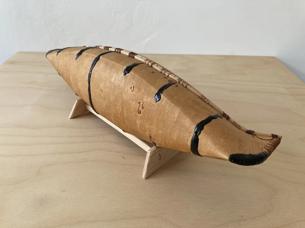 Model Birch Bark Canoe (13