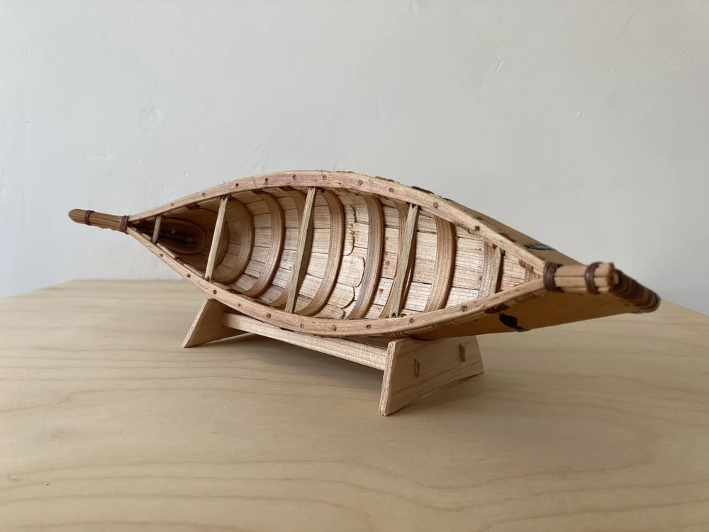 Model Birch Bark Canoe (13