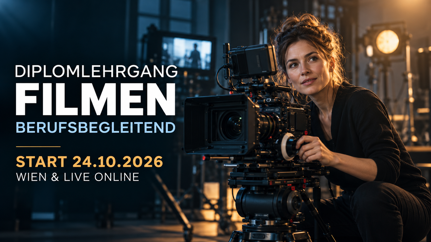 Berufsbegleitend Filmemachen lernen: Diplomlehrgang startet am 24. Oktober 2026