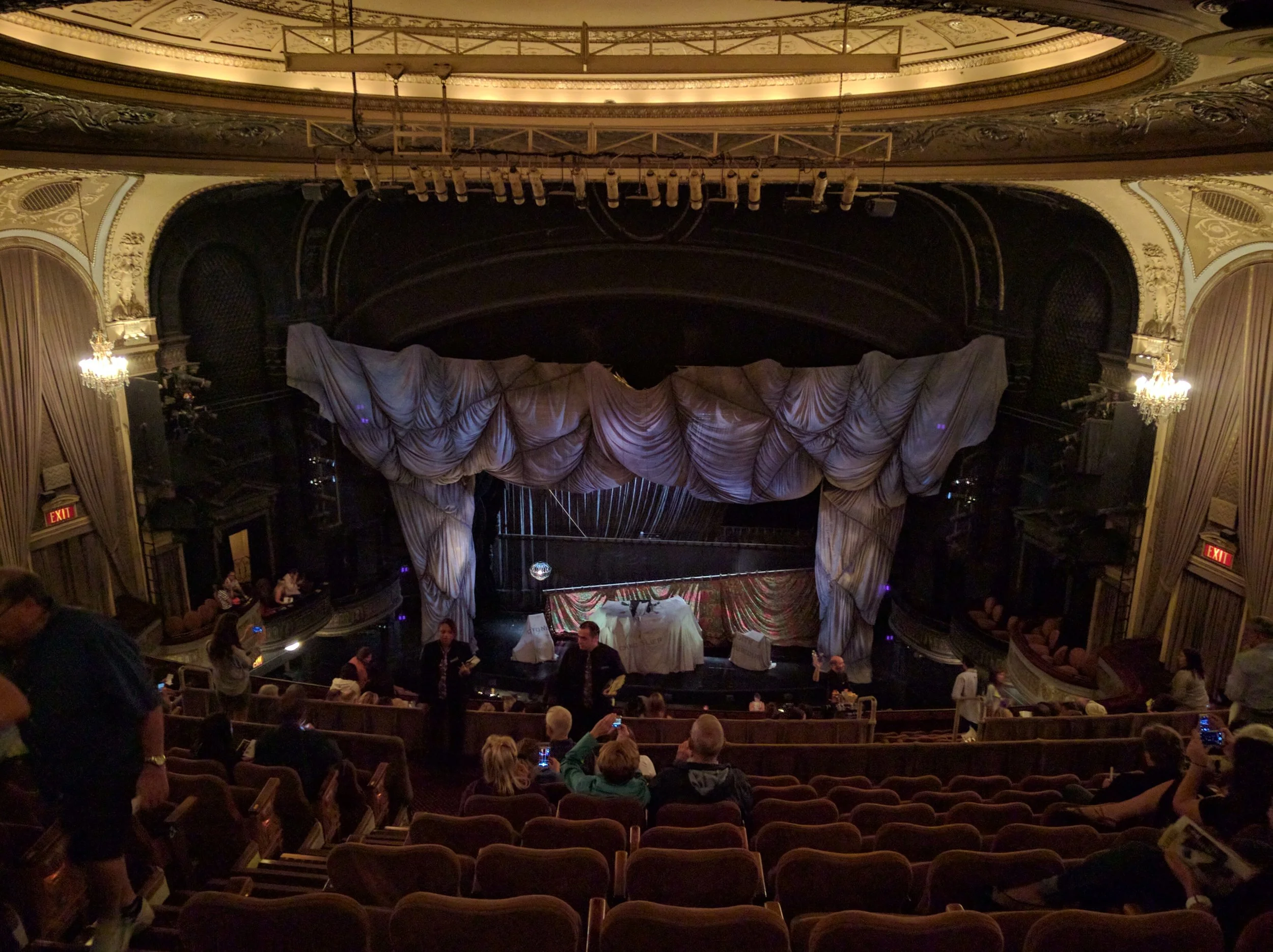 View from nosebleed seats taken from a great angle to make it look less nose-bleedy