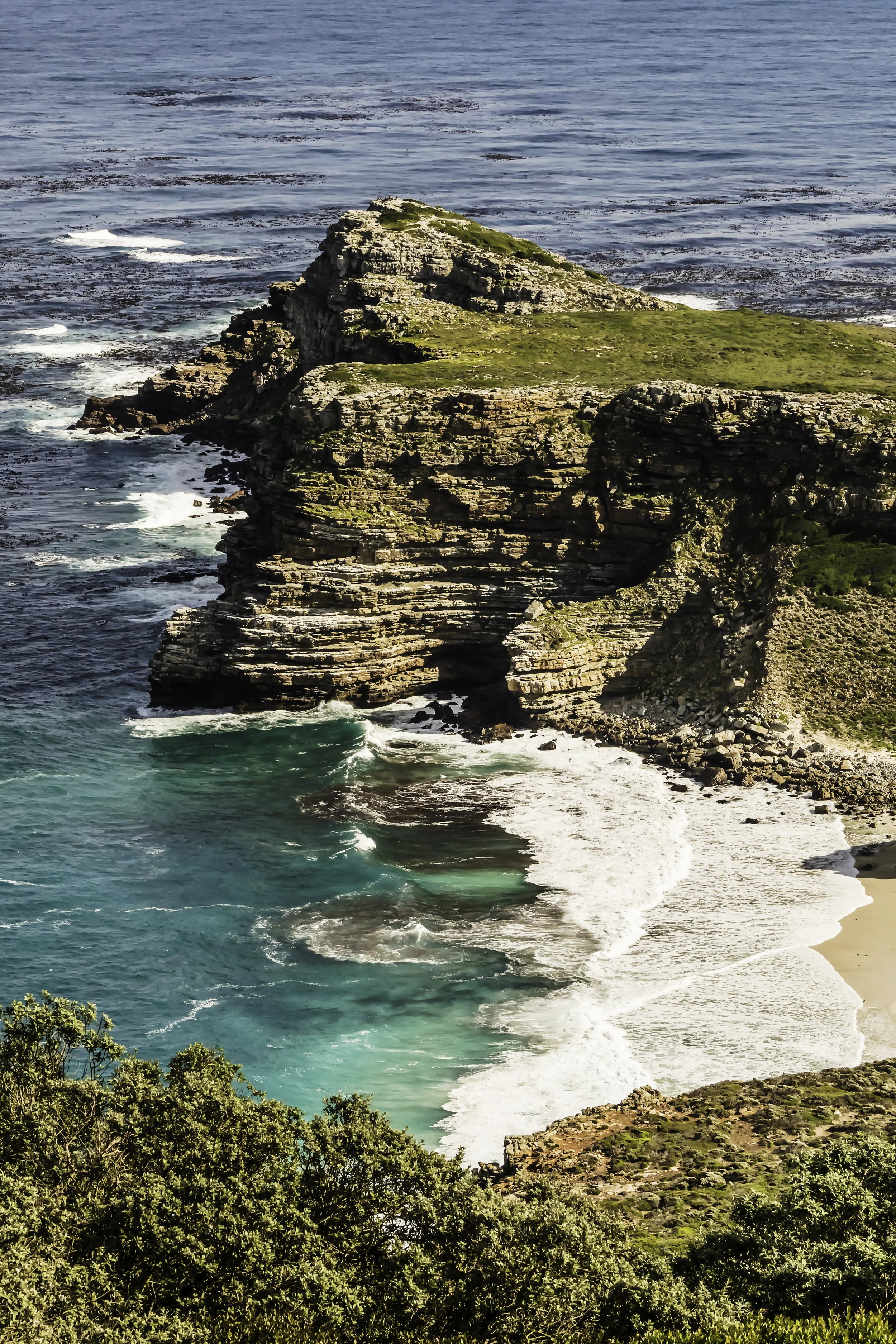 View from Cape Point, just east of the Cape of Good Hope