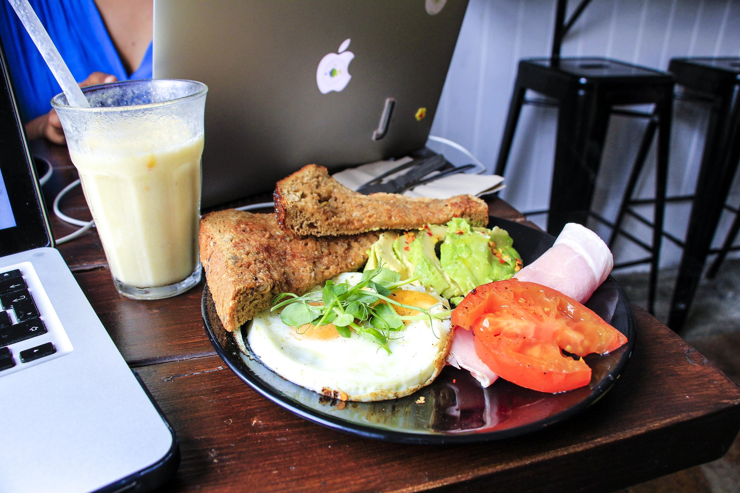 Breakfast at Box and Barber Coffeehouse
