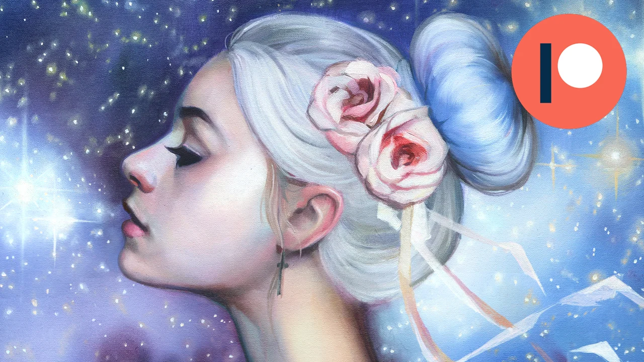 How to paint the universe + roses!