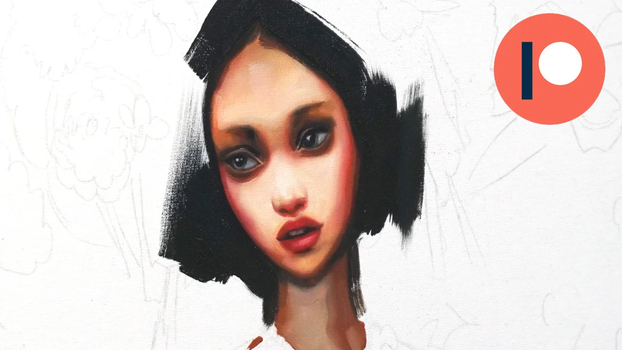 Doll Portrait Painting Process