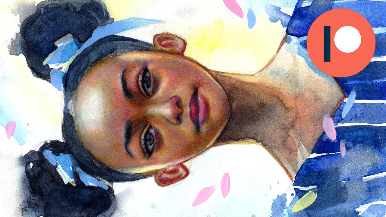 Full Painting Process: Watercolors, Color Pencils