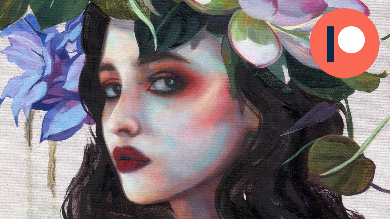 Portrait Painting Lesson with Oils // Lotusflower
