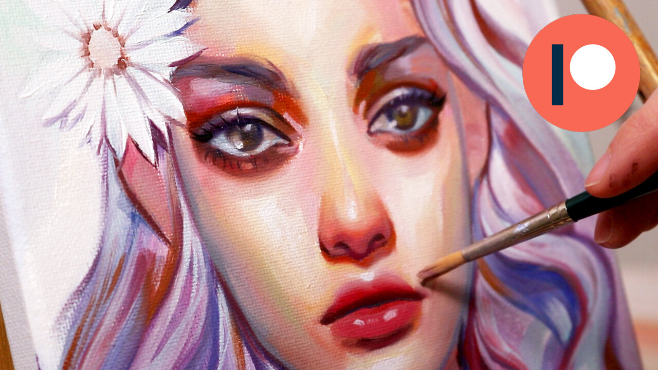 Oil & Acrylic Portrait: Marygold