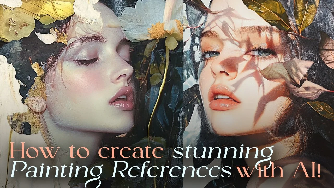 How to create Stunning Painting References with Ai (Midjourney, Getimg.ai & Photoshop) in 2025