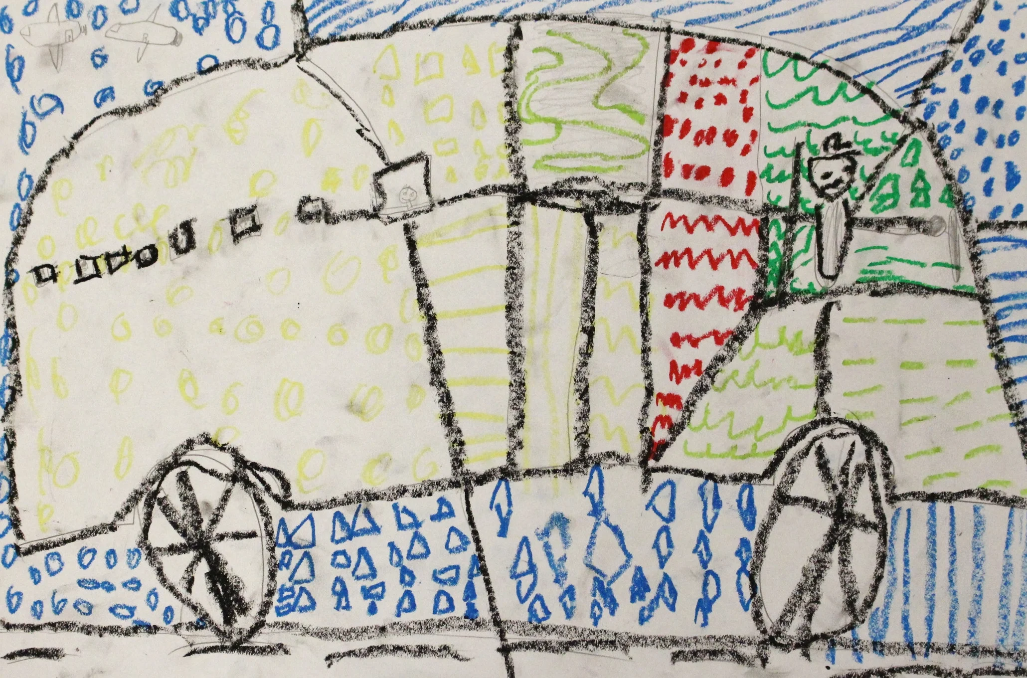 Second Grade: Joey Flagle (Romero Britto Inspired Art: Work In Progress)