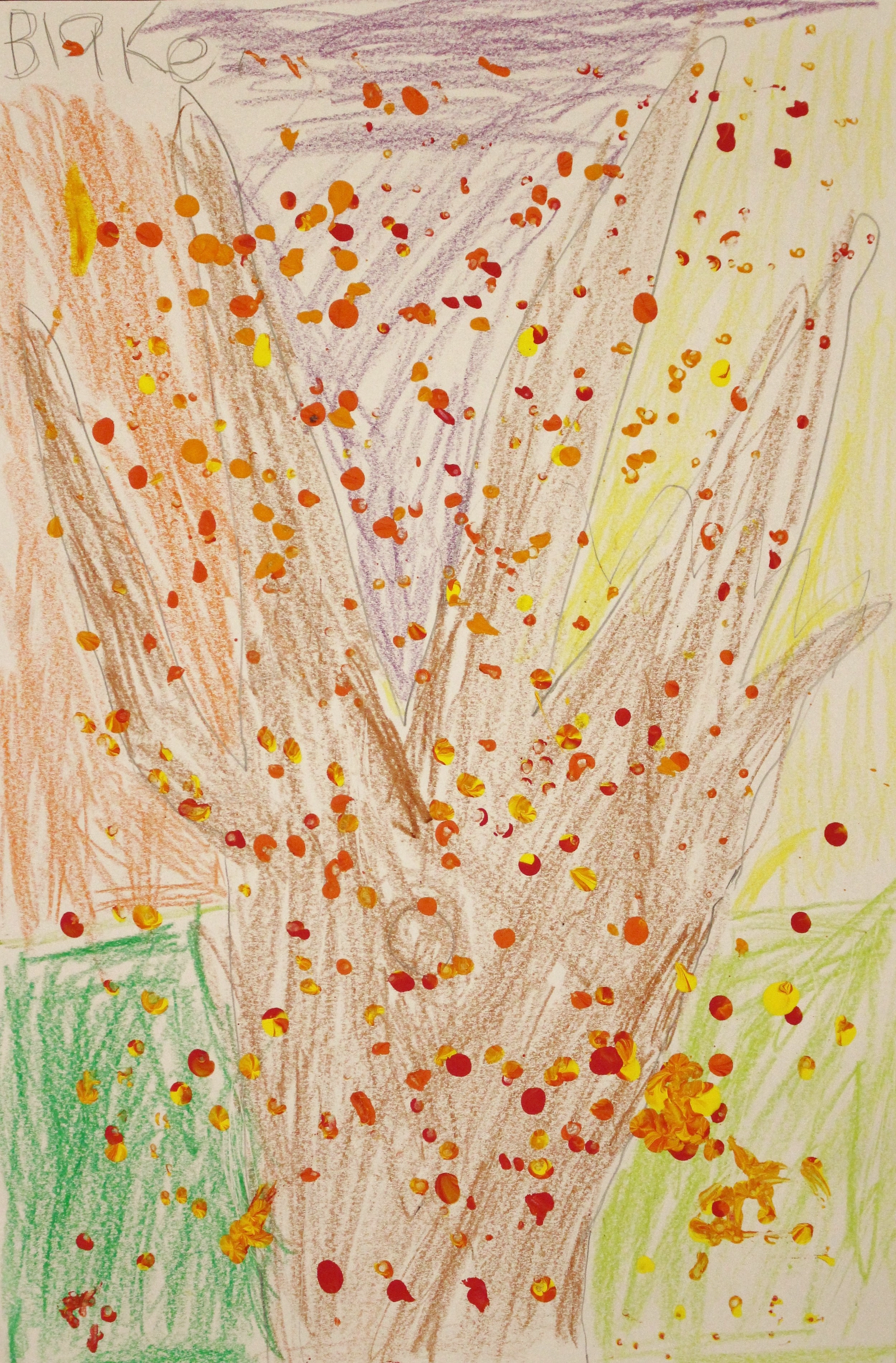 Kindergarten: Blake Bitler (Fall Tree)