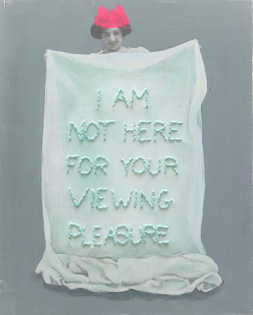 Web_Viewing Pleasure_Oil, Cold Wax and Embroidery Floss on Vintage Photograph mounted on Panel_8x10 inches_2019.jpg