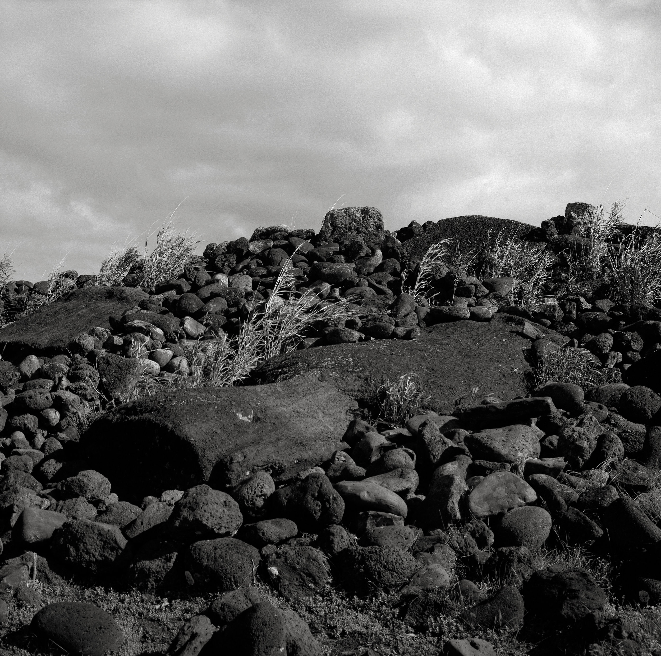 Toppled Moai, Easter Island