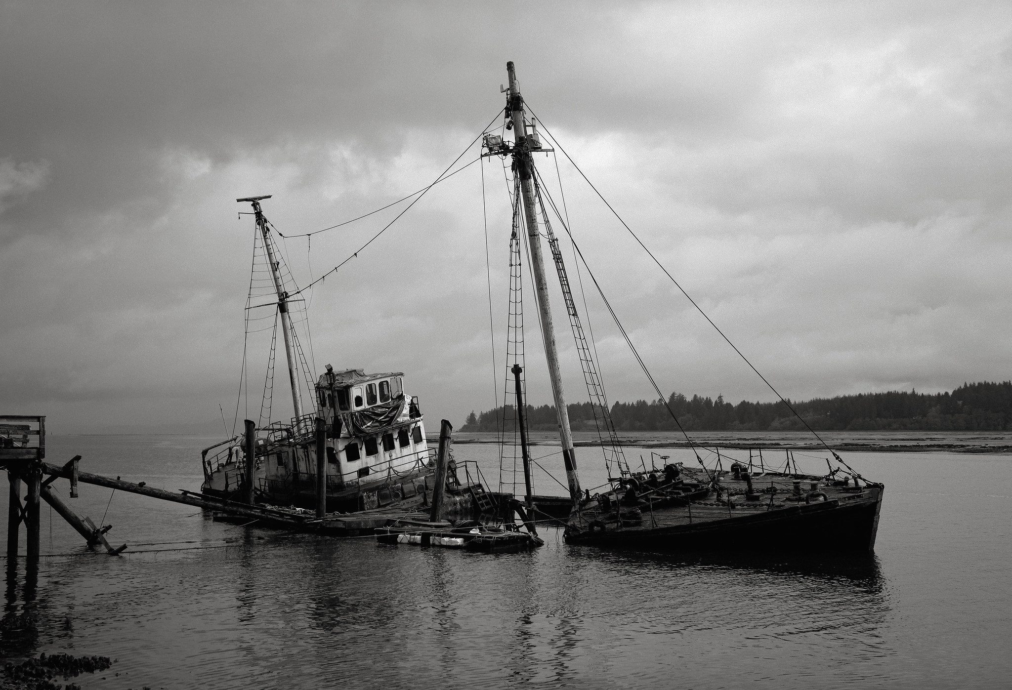 The Research Vessel 'Hero,' Palix River, Washington