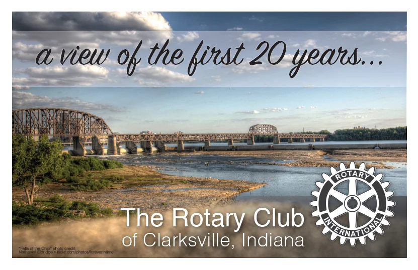 Rotary Club of Clarksville 20th Anniversary Invitation