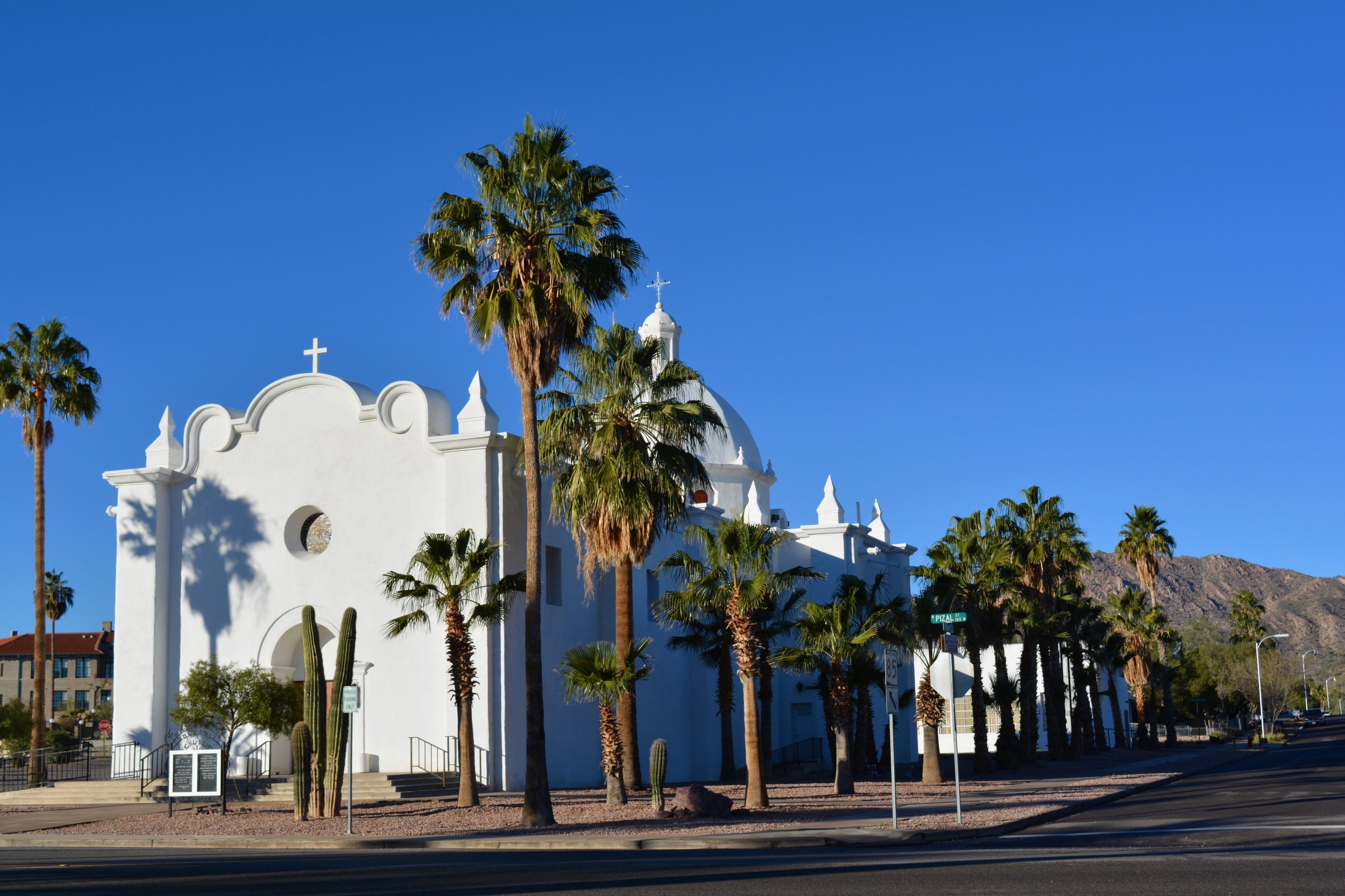 One of Ajo's two lovely Spanish colonial churches