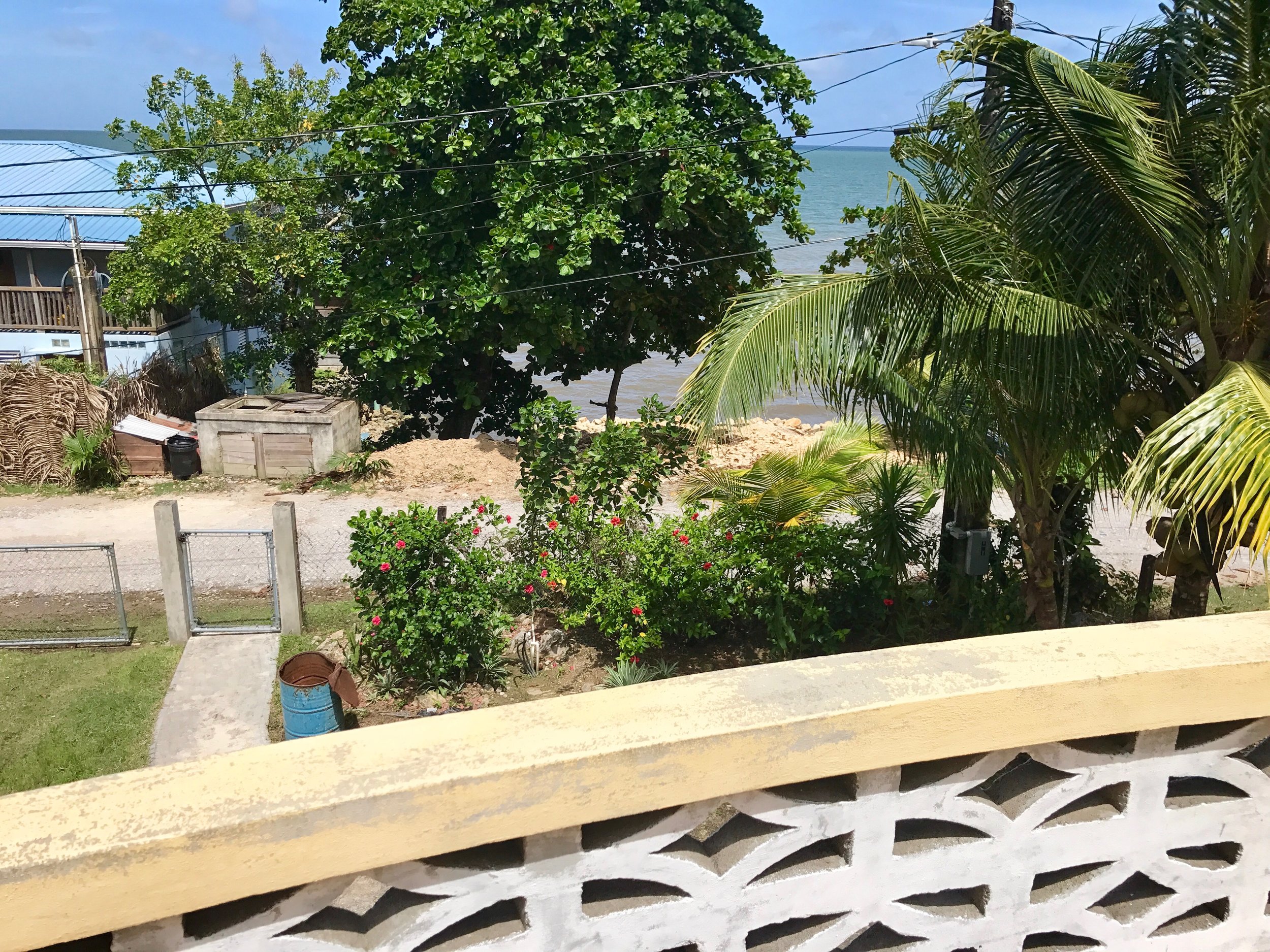 The view from the veranda at Mango Manor