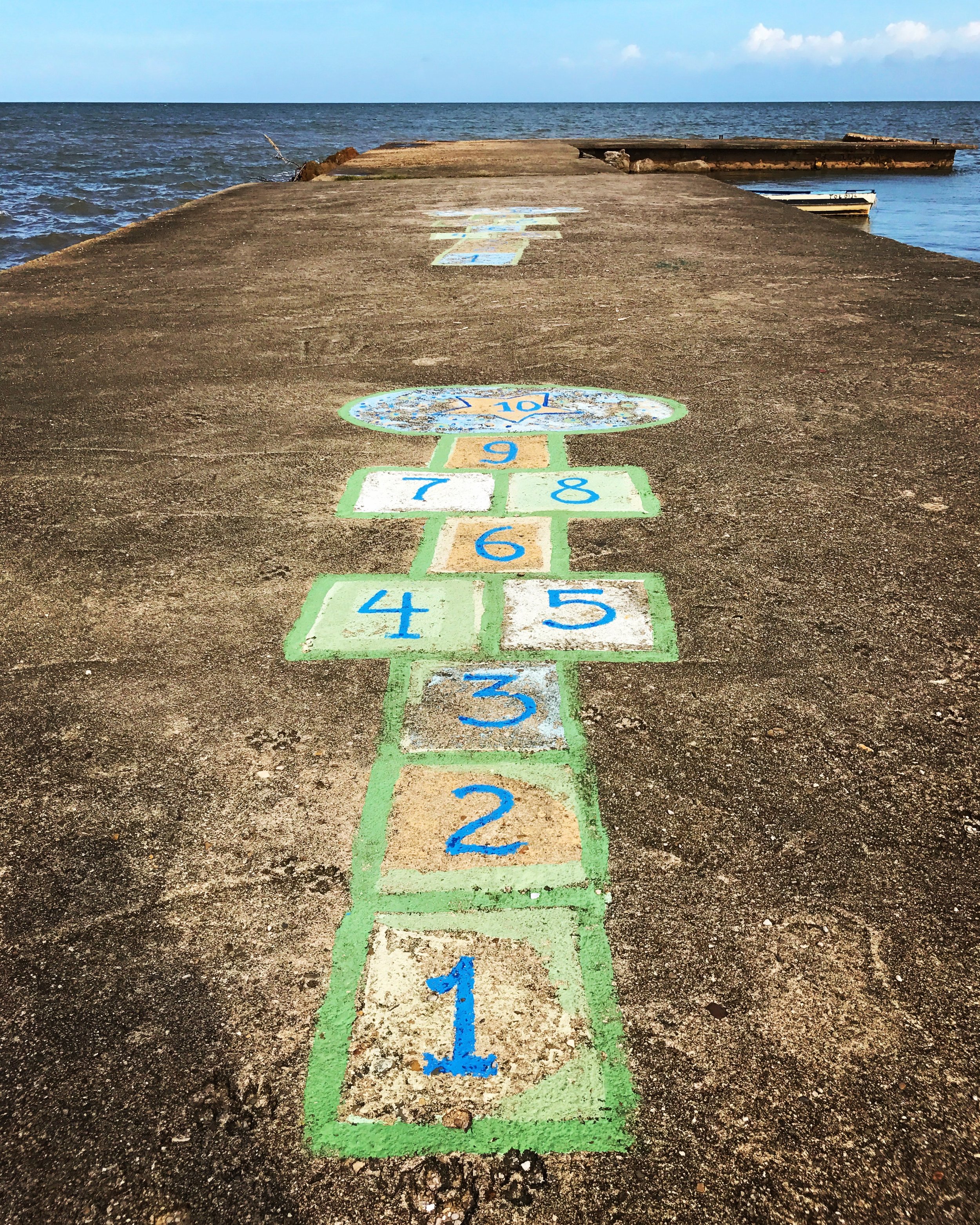 Hopscotch on the PG pier