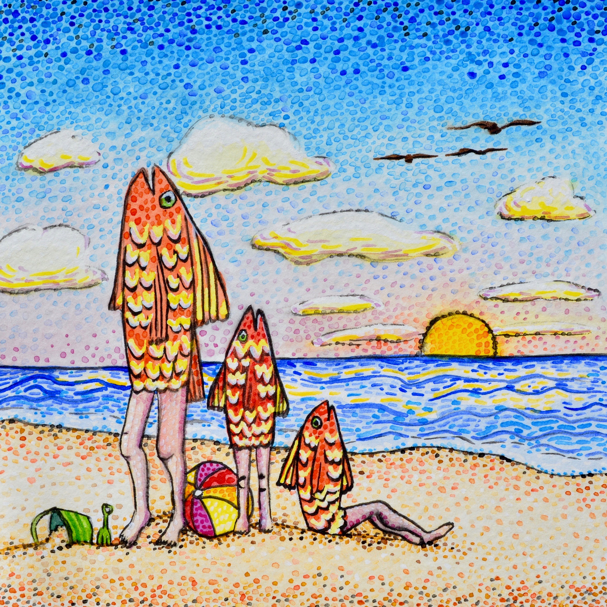 Los Peces en la Playa