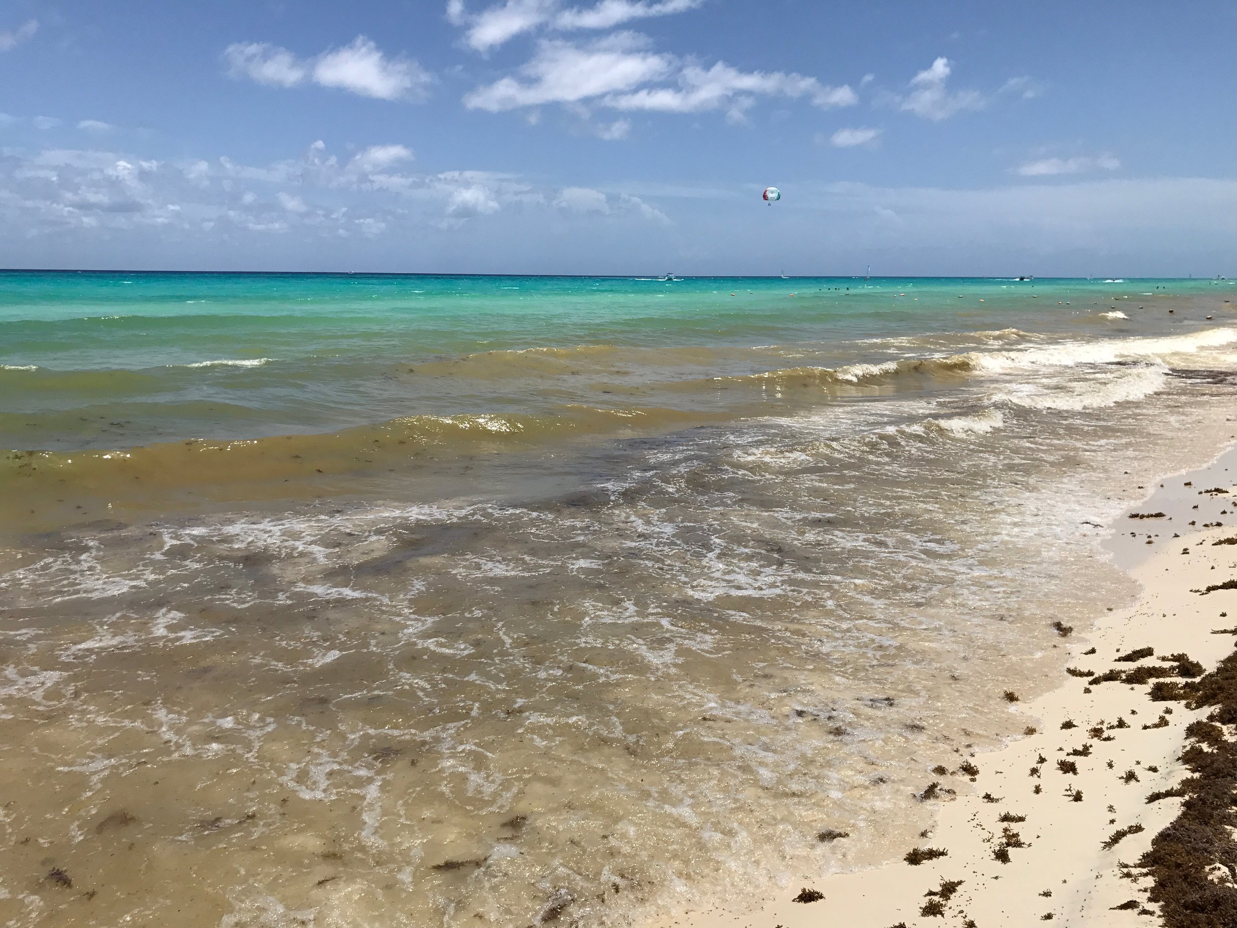 The beach at Playa del Carmen