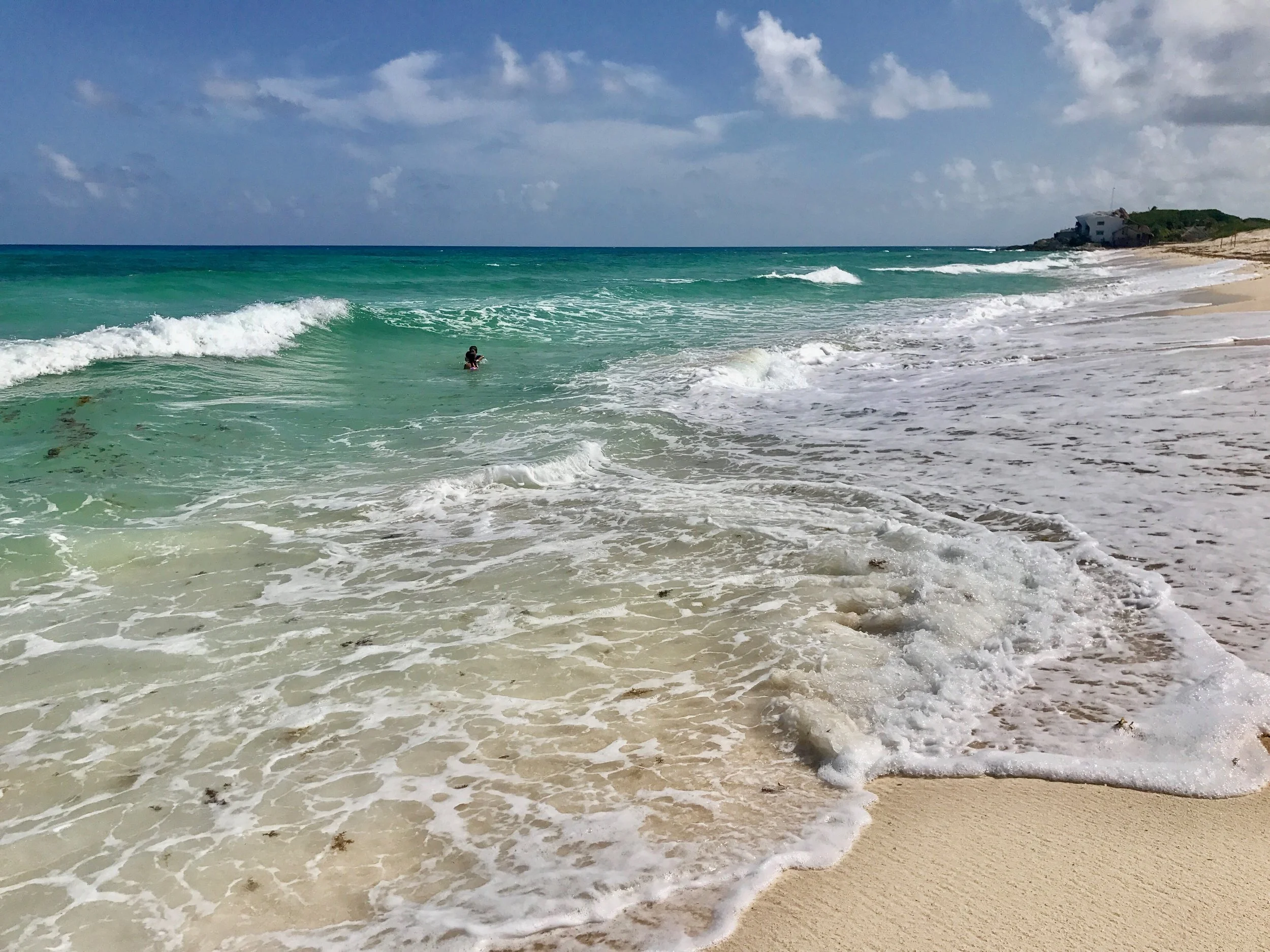 Powerful surf on Cozumel's east side